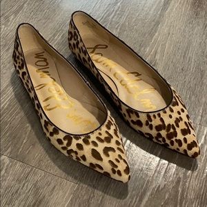 Sam Edelman Leopard Pointed Toe Flats